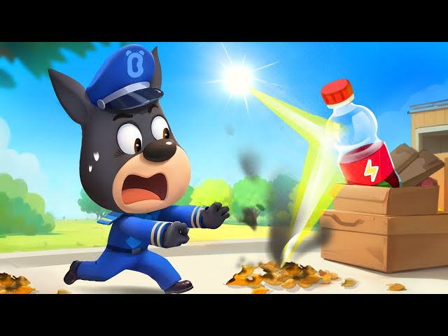 Bottles and Fires🔥 | Safety Cartoons for Kids | Police Resue | Sheriff Labrador