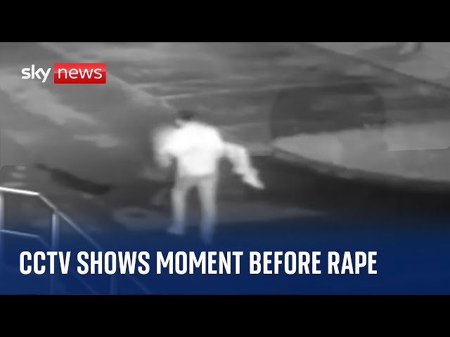 Cardiff: CCTV shows man carrying vulnerable young woman home before raping her