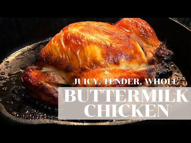 Roasted Buttermilk Chicken | Tender, Flavorful, Easy Recipe! | Only 5 Ingredients!