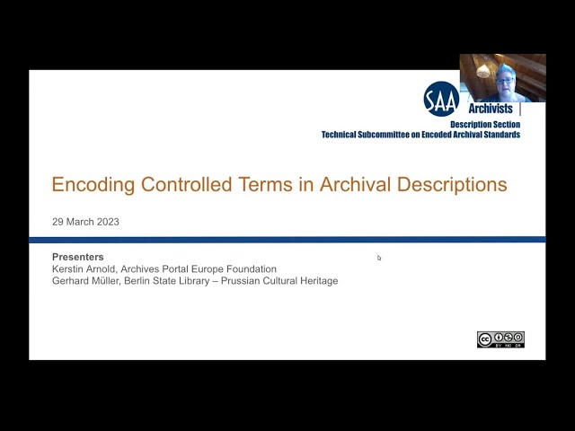 Encoding Controlled Terms in Archival Descriptions (2023-03-29)