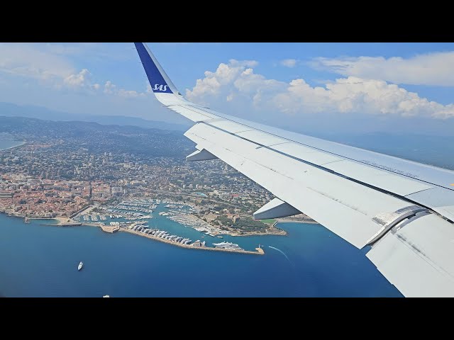 Stunning Landing in Nice 🇫🇷 | A320Neo SAS | 4K