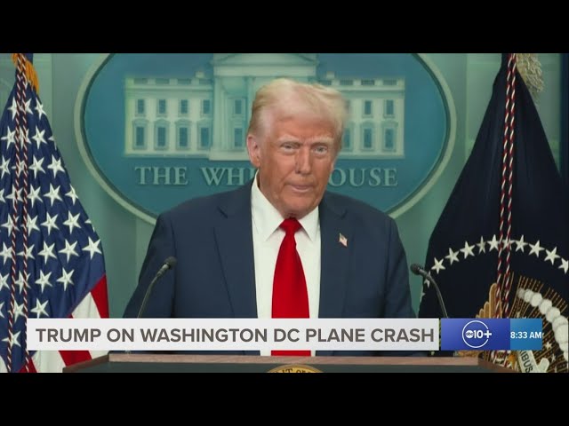 President Trump's remarks on the deadly Washington DC plane crash | Full Briefing