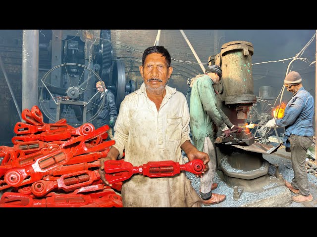 Incredible Manufacturing Process Of Making Tractor Adjustable Stabilizer Bar In A Local Factory