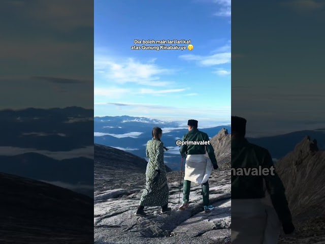 Sweet Syed Saddiq & Bella Astillah Berlari Di Puncak Kinabalu