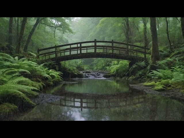 Instantly Fall Asleep with Heavy Rain Sound at Nature Forest - Instantly Sleep for Insomnia Now