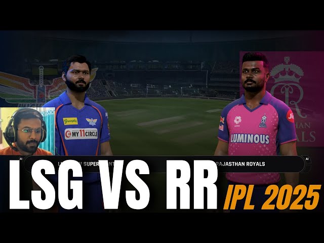 PANT vs SAMSON - LSG vs RR - IPL 2025 with New Teams - Cricket 24 Live #shorts