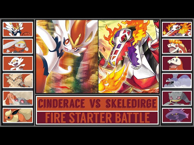 CINDERACE vs SKELEDIRGE | Fire Starter Pokémon Battle [Pokémon Scarlet & Violet]