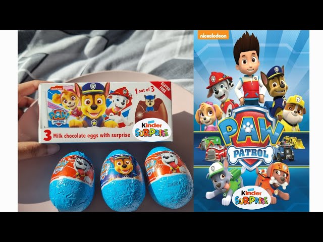 New!! Paw Patrol Kinder Surprise eggs || ASMR Surprise Unboxing