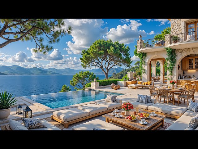 Bossa Nova Jazz Seaside & Ocean Waves – Cheerful Morning Jazz in a Luxury Seaside Villa Ambience