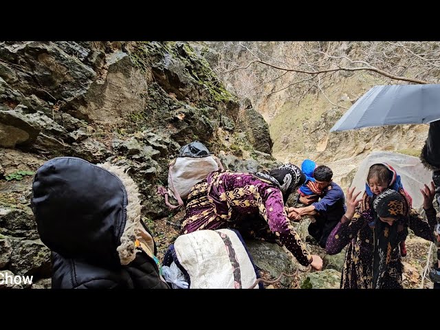 "Noorbakhsh Nomadic Family: Two Children, Pregnant Wife, and Mountain Dangers!"