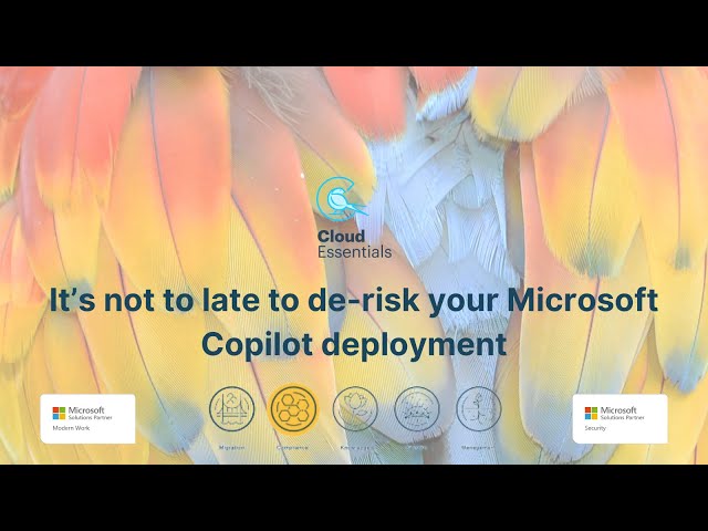 It's not too late to de-risk your Microsoft Copilot deployment