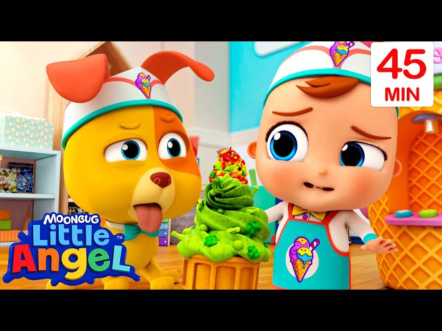 My Ice Cream Machine | Little Angel and Cocomelon Nursery Rhymes