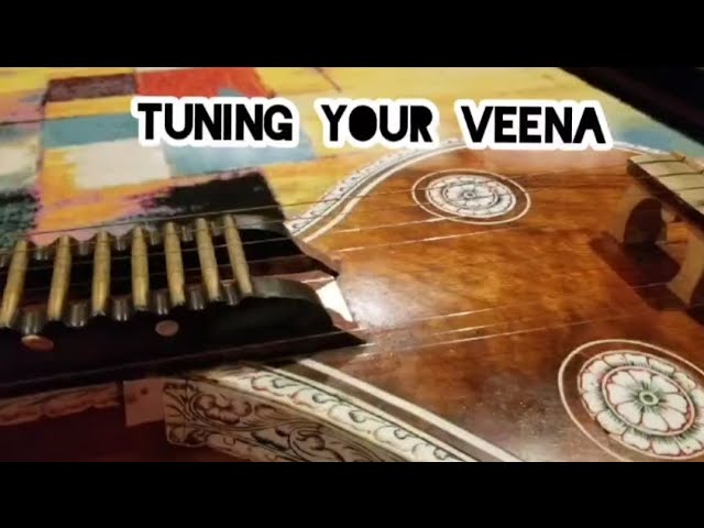 How to tune your veena strings | Veena Lessons | Shreya Ramaswamy