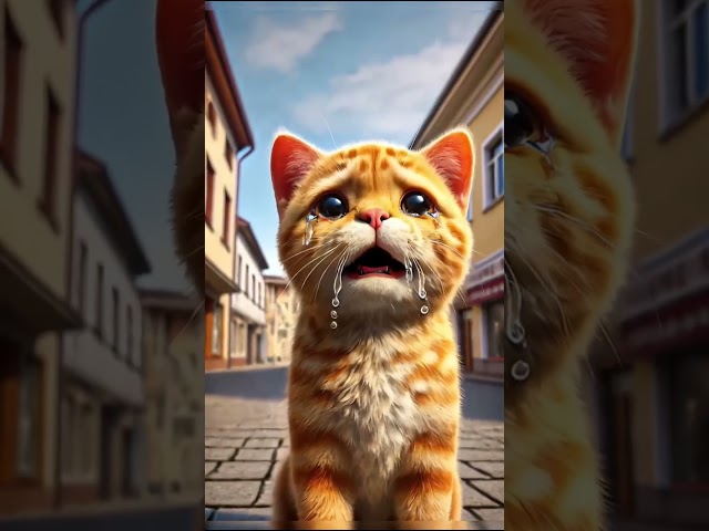 Beautiful story of a brave cat 😺#viral #ai #shorts #viralshort #youtubeshorts #ytshors