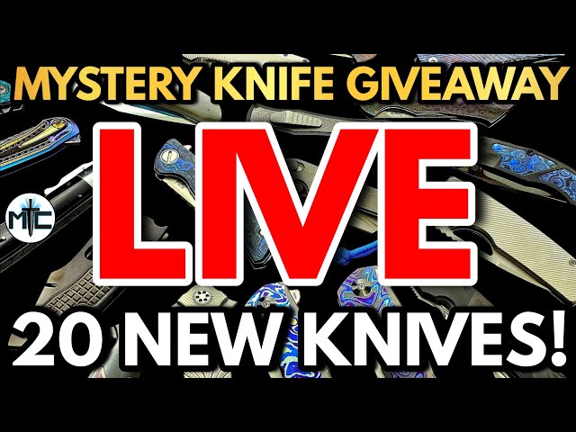 METAL COMPLEX MYSTERY KNIFE GIVEAWAY LIVE! 20 NEW POUCHES! 2 WINNERS! + Knives & Knonsense