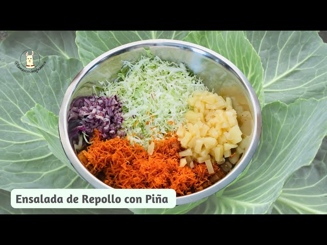 Ensalada de Repollo con Piña