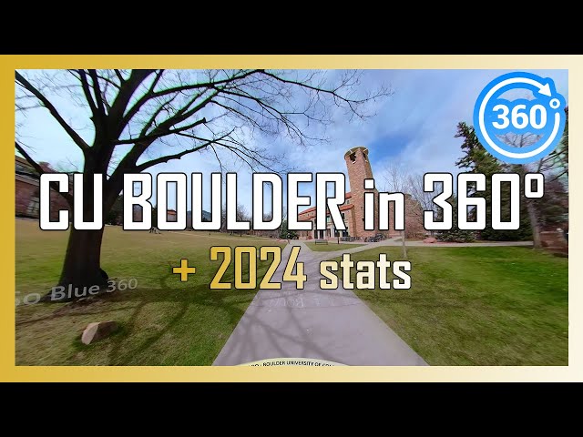 [2024] CU BOULDER 360° VR drone/walking/driving tour