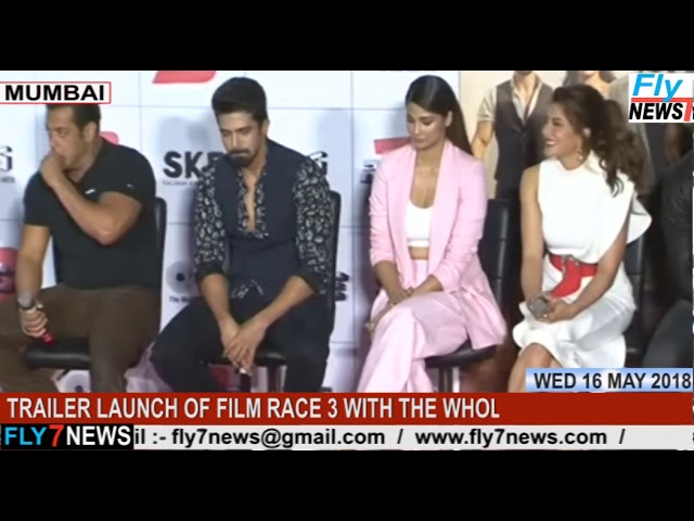 TRAILER LAUNCH OF FILM RACE 3 WITH THE WHOLE CAST AND CREW