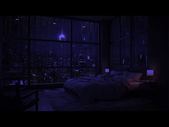 Rain on the Window for Effortless Sleep and Relaxation 🌧️🛏️ Rain Ambience