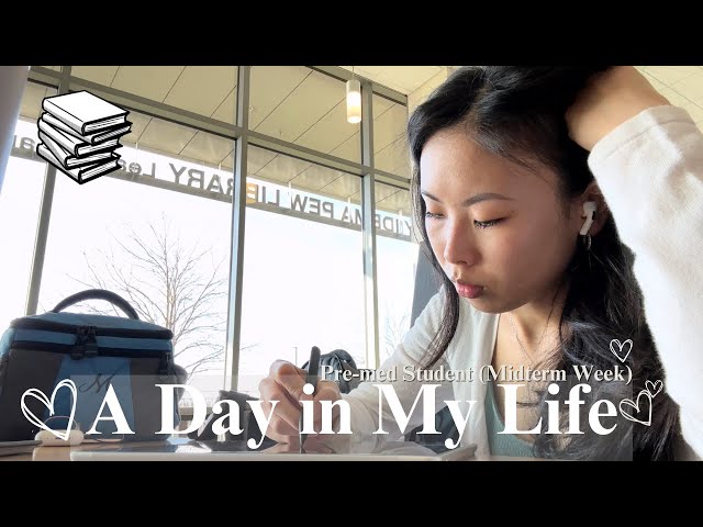 study vlog | 12 hour study day, midterm week 💀