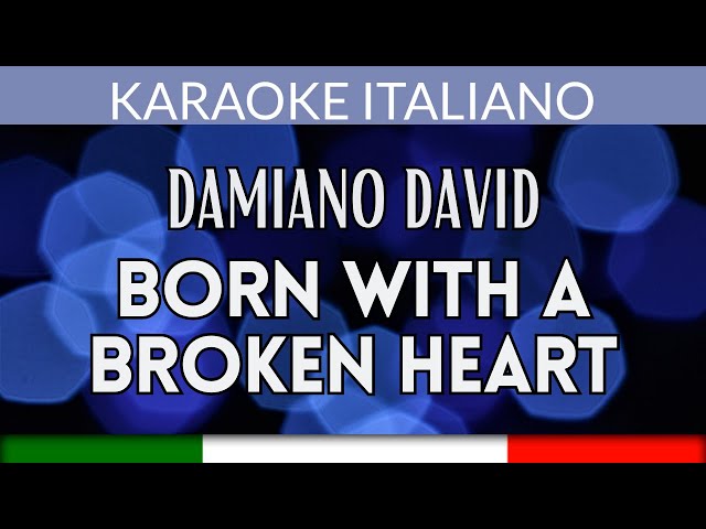 Damiano David - Born with a Broken Heart  -  Instrumental Karaoke 🎤