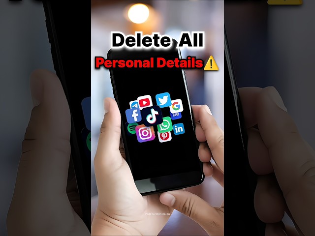 Delete All Personal Details⚠️ #shorts #youtubeshorts #short #connectedapps #ytshorts #ytshort