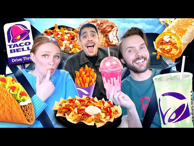 Tasting EVERYTHING on TACO BELL’S VIRAL NEW Menu!!!