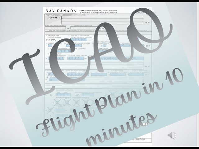 How to EASILY fill in an ICAO Flight Plan for your PPL or CPL Flight test...