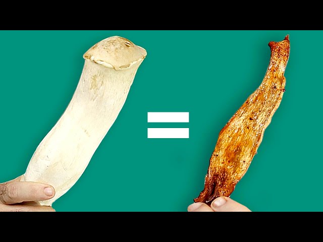 Making Bacon from a GIANT MUSHROOM - VEGAN Bacon