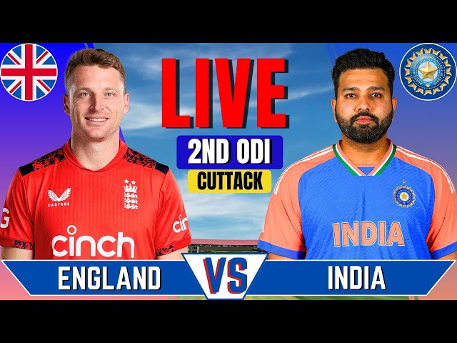 India vs England, 2nd ODI Match | Live Cricket Match Today | IND vs ENG Live Match | ENG Batting