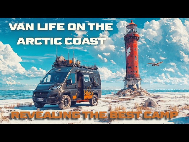 My Craziest Stunning Van Life Camping Site. Driving the Arctic. Pizza & Cozy Vanlife Solo Adventure