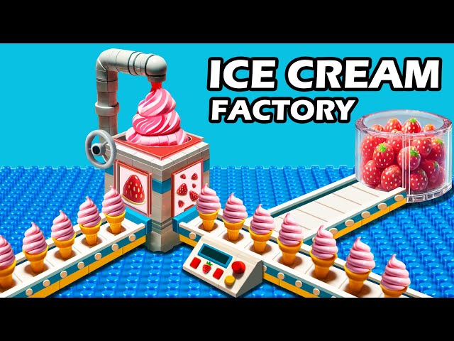 Infinite LEGO Ice Cream Factory - Ice Cream Custom LEGO Maker Machine