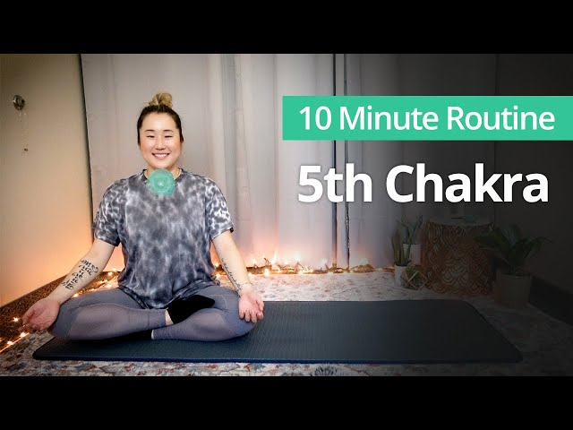 5TH CHAKRA Throat Chakra Healing Exercises | 10 Minute Daily Routines