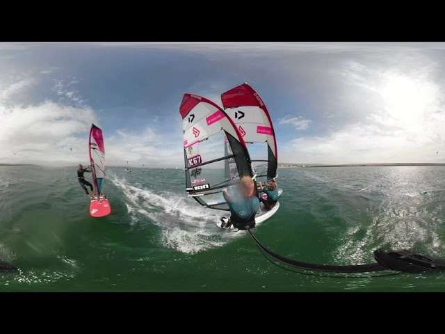 Team K66 Slalom and Foiling in Weymouth Go Pro 360 Footage!