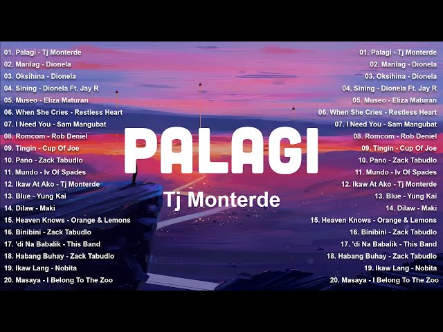 Palagi - TJ Monterde, Marilag | Opm Trends Playlist 2024 -Top Tagalog Songs Of All Time