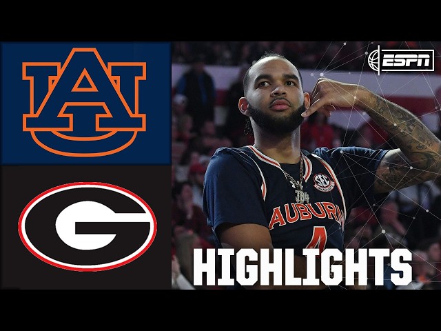 DOWN TO THE WIRE 🔥 Auburn Tigers vs. Georgia Bulldogs | Full Game Highlights | ESPN CBB