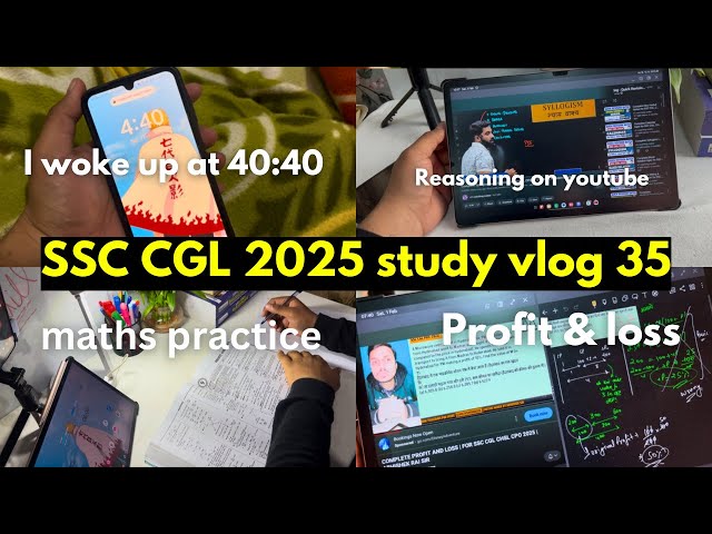 SSC CGL 2025 📚 study vlog 35 ✨