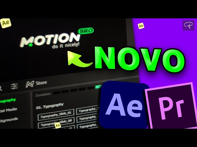 Novo MOTION BRO para AFTER EFFECTS e PREMIERE