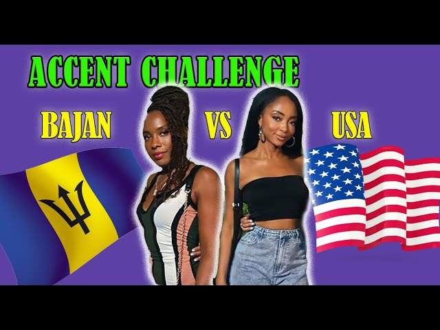 Accent Challenge Part 2.  BAJAN VS USA. Barbadian teaches American Bajan Slang