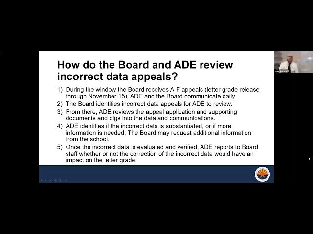 A-F Appeals Guidance: Incorrect Data