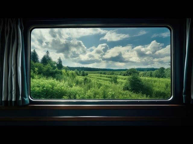 Beautiful village view |  Train Windows Video #nocopyright #video #youtube #free #village #views