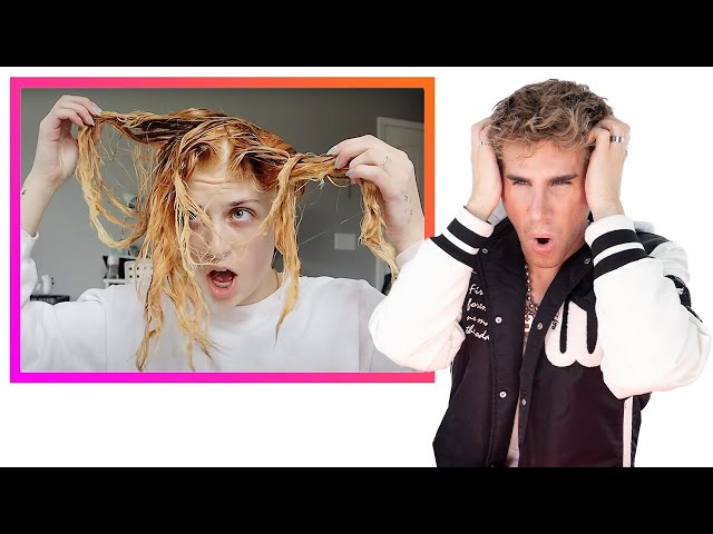 Hairdresser Reacts To Insane Bleach Fails (I was shocked)