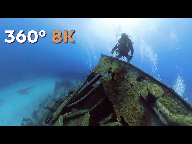 Wreck Dive 360° 8K. "Kyra Leni" shipwreck.