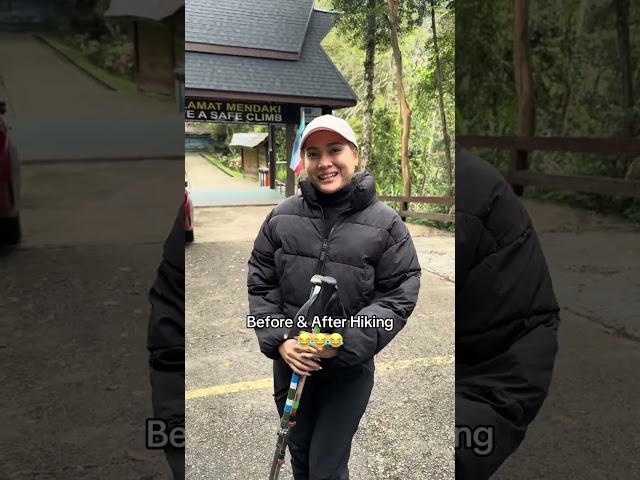 Bella Astillah & Syed Saddiq Sebelum & Selepas Hiking Gunung Kinabalu