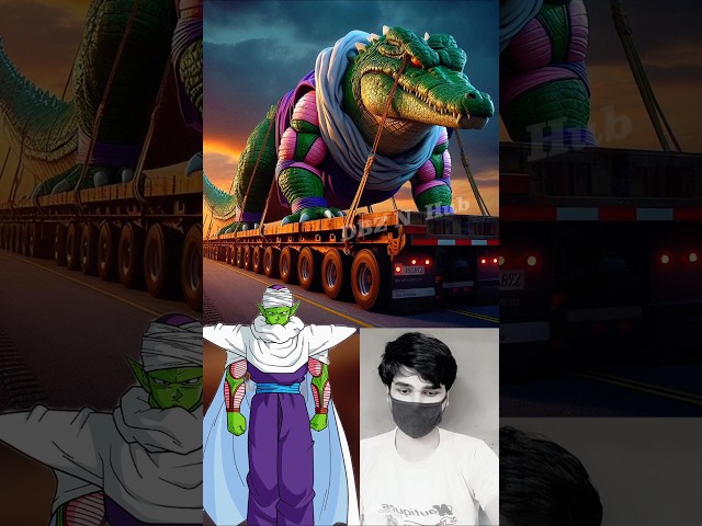 Dragon Ball Team But Giant Crocodile 😲🐊💥| Dragon Ball Z | Goku #shorts #dragonball #goku #dbz