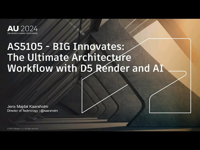 BIG Innovates The Ultimate Architecture Workflow with D5 Render and AI