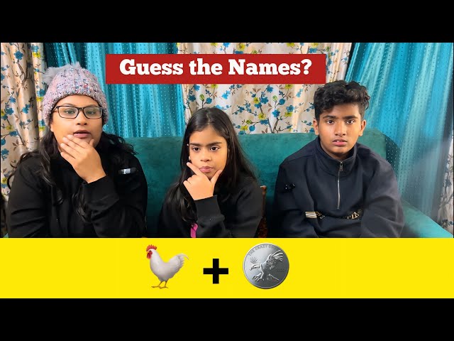 Guess the Indian names From emojis | हिंदी पहेलियां | Amit Neha Family vlog