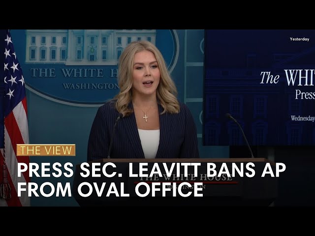 Press Sec. Leavitt Bans AP From Oval Office