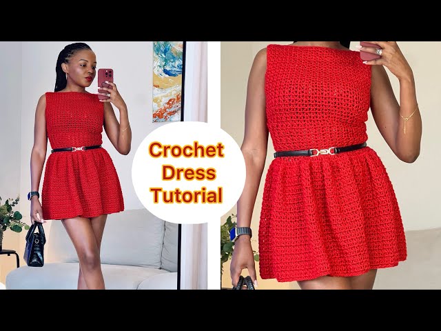 Easy Crochet Ruffle dress