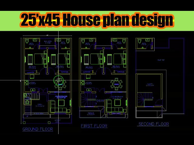 Beautiful House plan Design in AutoCAD